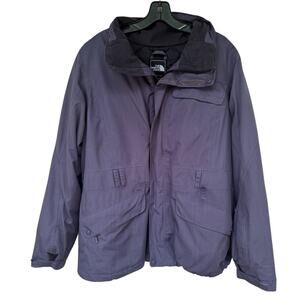 North Face Women's XL Purple Down Filled Parka Coat Jacket Flaw Warm Coat